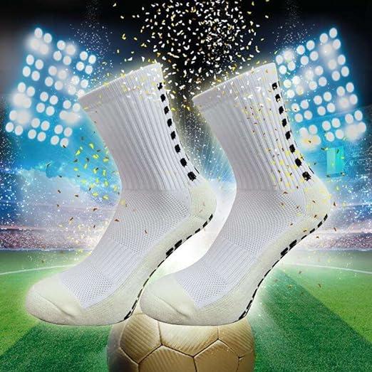 Men's Professional Soccer Socks,Anti Slip Mesh Breathable Non Slip Grip Pads For Men For Athletes for Football Basketball Sports,Grip Socks