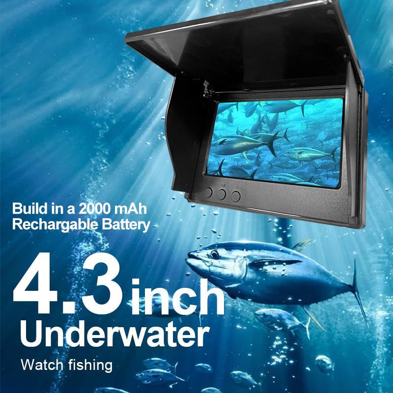 Underwater Fishing Camera, Fish Finder with 4.3 Inch Screen and Waterproof Camera, Fall Gifts, Underwater Fish Finder, Fishing Equipment, Fishing Stuff, for Fish Tank, Christmas Gift