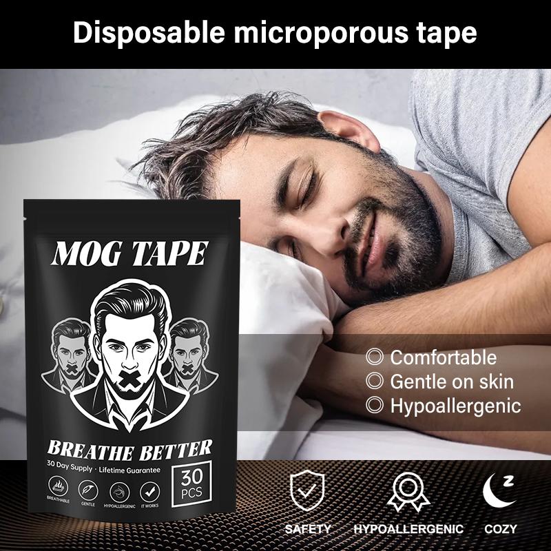 Mog Mouth Tape -one month supply mouth tape,sport accessories, 30 Strips, Mog Strips Mog Tape for sleep