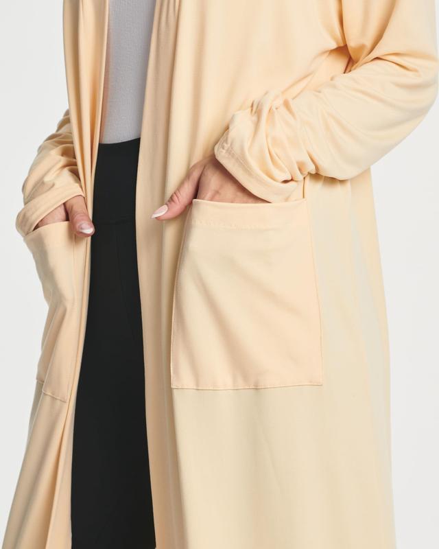 Real Essentials 3 Pack: Women's Long Sleeve Open-Front Cardigan with Pockets (Available in Plus Size)