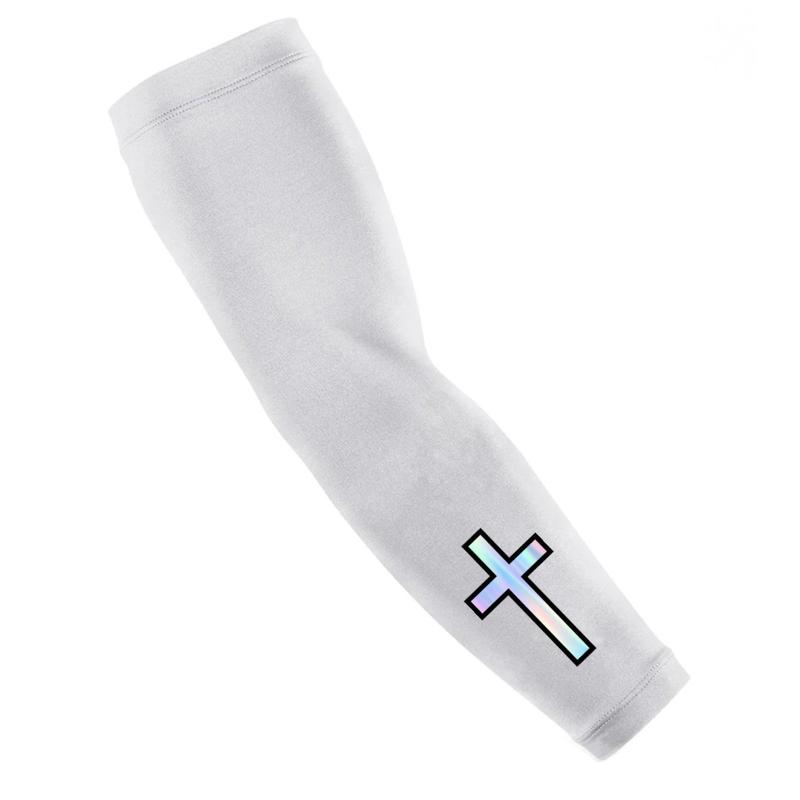 Holographic Cross Arm Sleeve for Baseball, Football, Basketball - Compression and Support