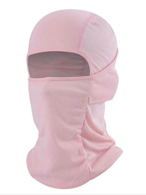 Unisex Solid Color Balaclava Face Mask, Breathable Full Face Mask for Skiing Outdoor Sports, Fashion Accessories for Men & Women