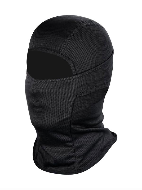 Unisex Solid Color Balaclava Face Mask, Breathable Full Face Mask for Skiing Outdoor Sports, Fashion Accessories for Men & Women