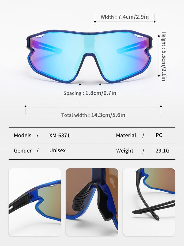 UV Protection Outdoor Sports Sunglasses, Professional Sunglasses for Outdoor Cycling, Sports Eyewear for Men & Women