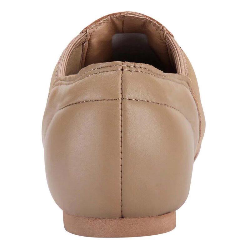 Linodes Unisex Leather Upper Jazz Shoe Slip-on for Women and Men's Dance Shoes