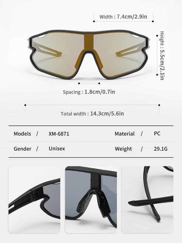 UV Protection Outdoor Sports Sunglasses, Professional Sunglasses for Outdoor Cycling, Sports Eyewear for Men & Women