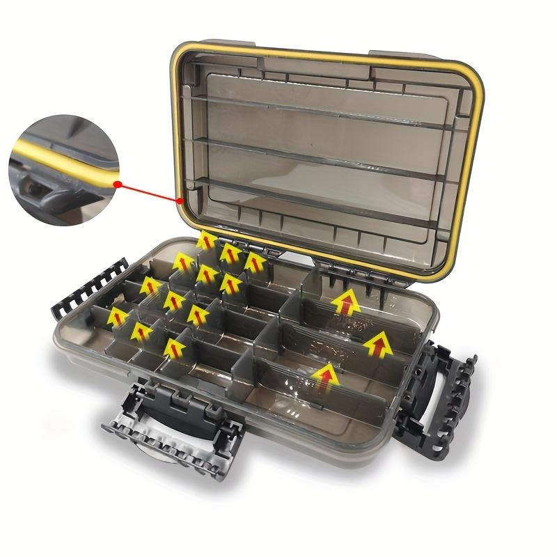 Large Capacity Waterproof Fishing Tackle Box Organizer - Removable Compartments for Different Bait, Nuts, Screw Beads, and Hooks - Durable, Portable, and Easy-to-Use Fishing Accessory Tool with Fake Bait Box and Lua Box Gift