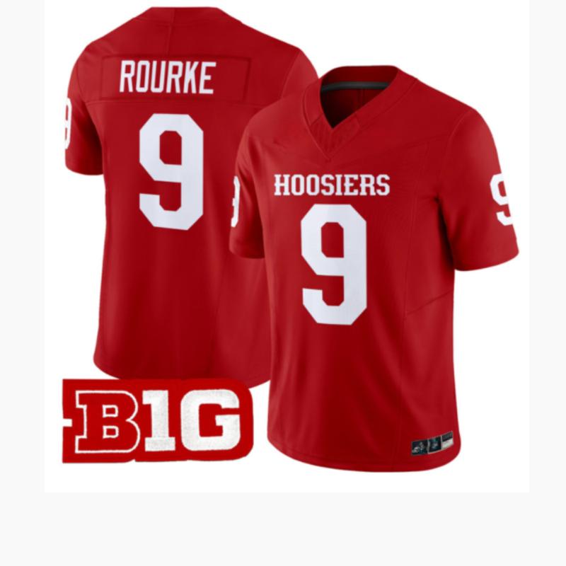 Kurtis Rourke Jersey #9 Indiana Hoosiers Vapor Limited Football Crimson, Limited jersey , NCAA jersey, Fan gear, gift for him, gift for birthday