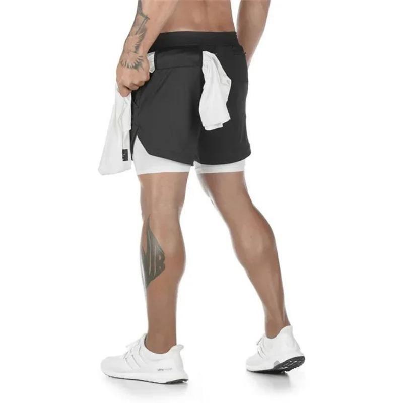 2 in 1 Anime Broly Quick Dry Shorts Running Training Joggers Fitness Gym Sports