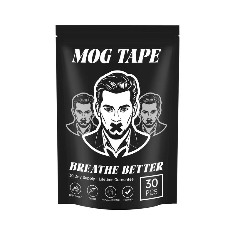 Mog Mouth Tape -one month supply mouth tape,sport accessories, 30 Strips, Mog Strips Mog Tape for sleep