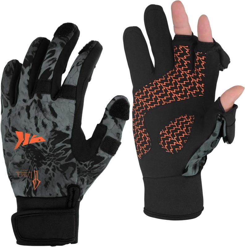 KastKing Mountain Mist Fishing Gloves for Men and Women - Ideal for Ice Fishing, Photography, or Hunting in Cold Winter Weather