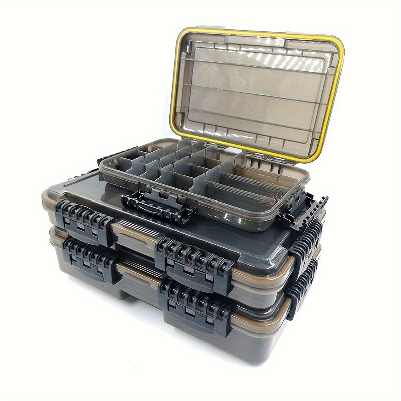 Large Capacity Waterproof Fishing Tackle Box Organizer - Removable Compartments for Different Bait, Nuts, Screw Beads, and Hooks - Durable, Portable, and Easy-to-Use Fishing Accessory Tool with Fake Bait Box and Lua Box Gift