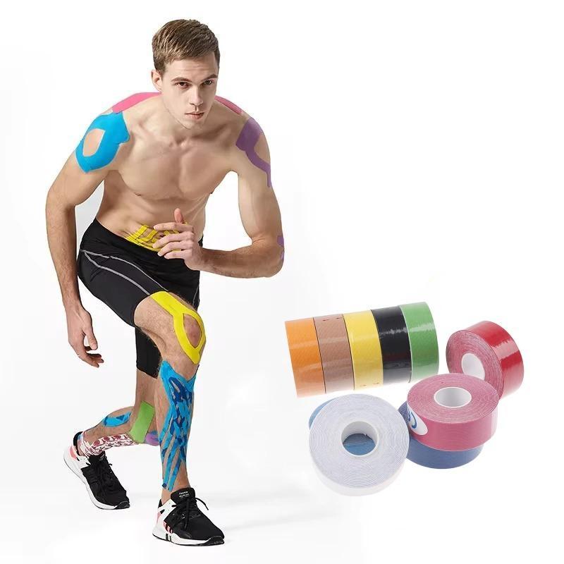 Sports Kinesiology Tape, 1 Count Athletic Recovery Self Adherent Bandage Wraps, Waterproof Sports Tapes for Muscle Discomfort Relief, Christmas Gift