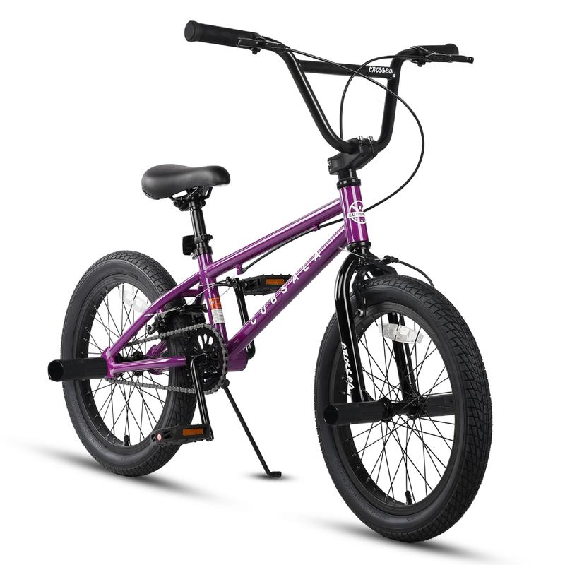 cubsala Crossea 18 20 inch Freestyle BMX Bicycle for Boys Girls and Beginner-Level Rider, Multiple Colors