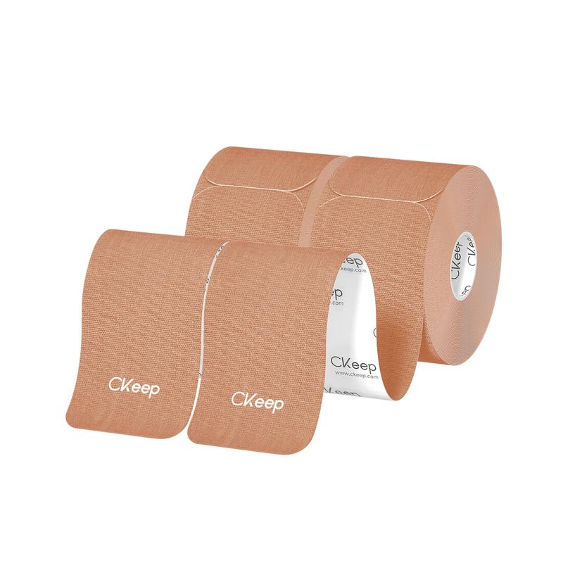 CKeep Precut Athletic Tape, 10 Different Colors, 2 Rolls, 40 Strips, 33ft, Cotton Elastic