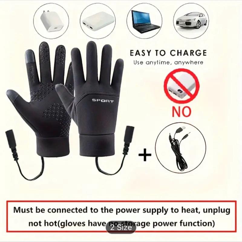 Winter Electric Heated Gloves for Skiing, Motorcycle, Running, Cycling, Hiking, Hunting