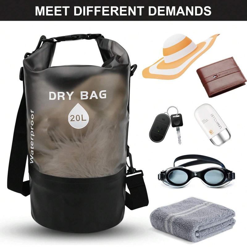 1 2 3 4pcs 20L Beach Kayak Fishing Boating Camping Swimming Waterproof Dry Bag