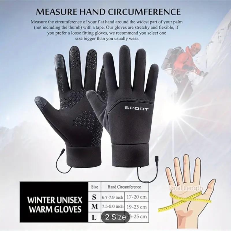 Winter Electric Heated Gloves for Skiing, Motorcycle, Running, Cycling, Hiking, Hunting