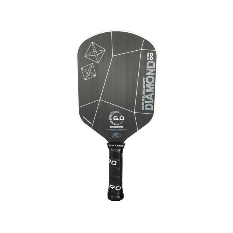 Six 6.0 Zero Pickle Ball Paddle Infinity Edgeless Double Black Diamond Control 16mm - Unleash Your Potential with the Infinity Series Double Black Diamond Paddle