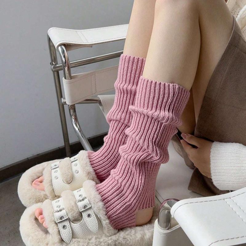 Leg Warmers for Women, Knitted Long Woman Yoga Socks Sport Leg Warmers Gym Fitness Dancing Female Girls Daily Wear Exercising Keep Warm Latin Dance