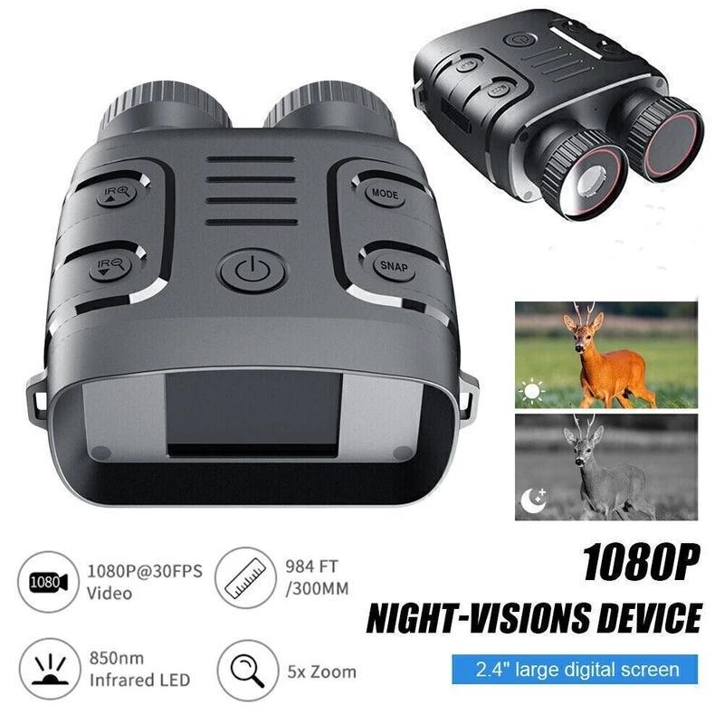 5x Digital Night Vision Binoculars, Outdoor 4K HD Night Vision Zoomable Binoculars, Binoculars with Battery, Perfect Birthday Gift