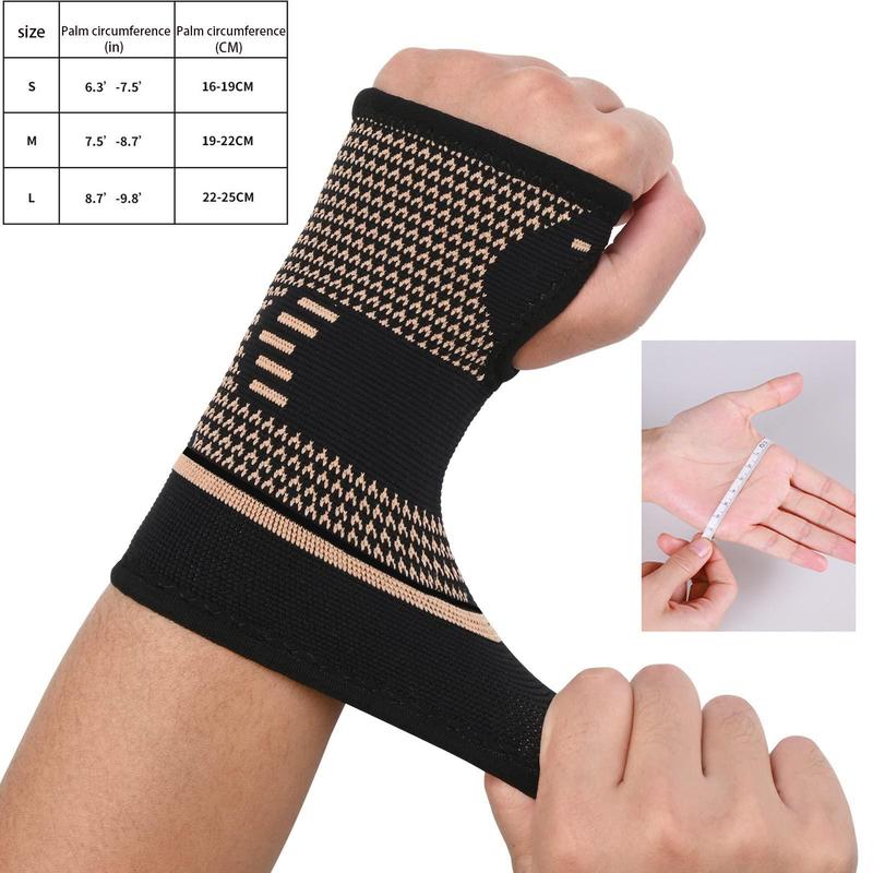 Summer 2 Counts Sports Wrist Sleeve, Breathable Wristband for Men & Women, Sports Accessories for Home Gym Workout, Gym Accessories