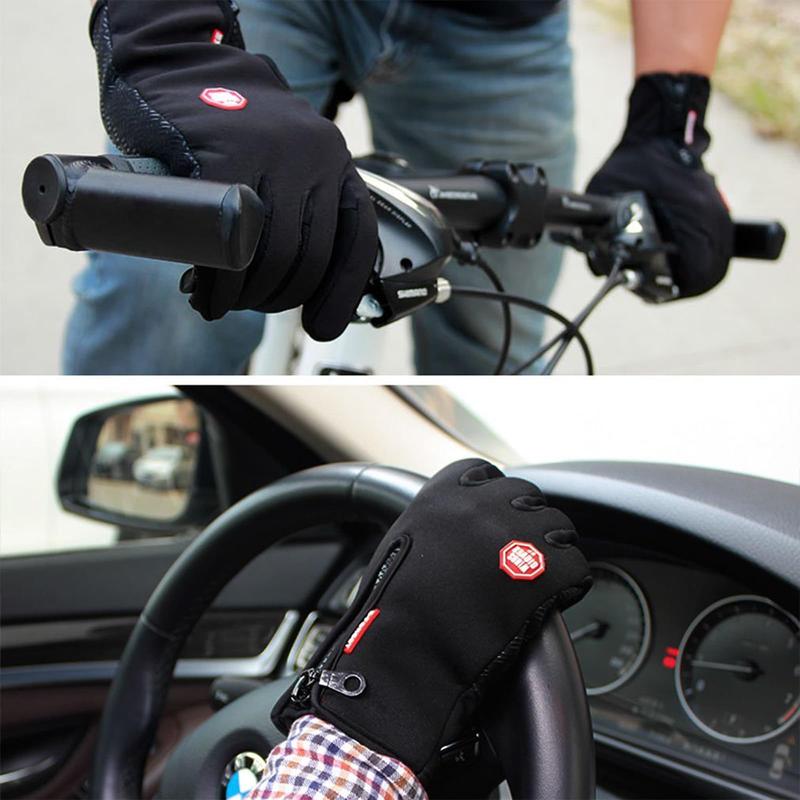 Gloves Touch Screen Windproof Gloves Warm and Adjustable Suitable for Outdoor Running, Cycling, Fishing, Skiing and Other Sports and Work Warm Gloves.