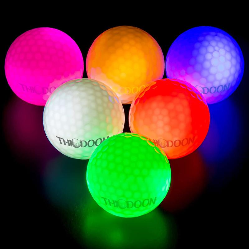 THIODOON Glow in The Dark Golf Balls Light up Led Golf Balls Night Golf Gift Sets for Men And Women