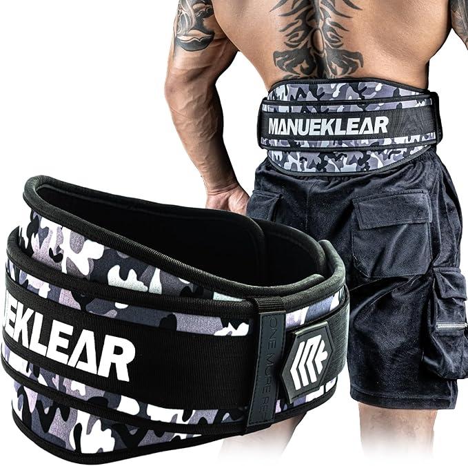 Weight Lifting Belt, Lifting Belts for Women Men, MANUEKLEAR Weightlifting Belt Quick Locking Back Support for Bodybuilding, Fitness, Powerlifting, Cross Training, Squats, Workout, Exercise