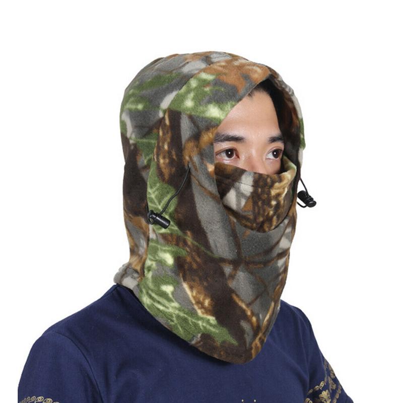 Balaclava Ski Neck Cover Face Mask Windproof Fleece Camo Hat Hood Fishin Hunting