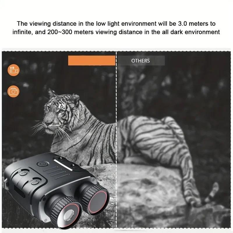 5x Digital Night Vision Binoculars, Outdoor 4K HD Night Vision Zoomable Binoculars, Binoculars with Battery, Perfect Birthday Gift