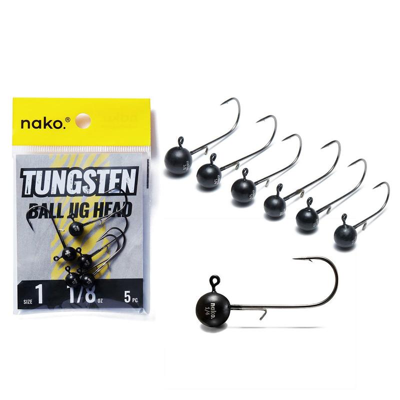 Nako 30 Piece Tungsten Jig Head Kit | Tungsten Fishing Jig Heads