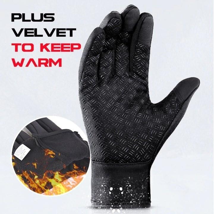 Gloves Touch Screen Windproof Gloves Warm and Adjustable Suitable for Outdoor Running, Cycling, Fishing, Skiing and Other Sports and Work Warm Gloves.