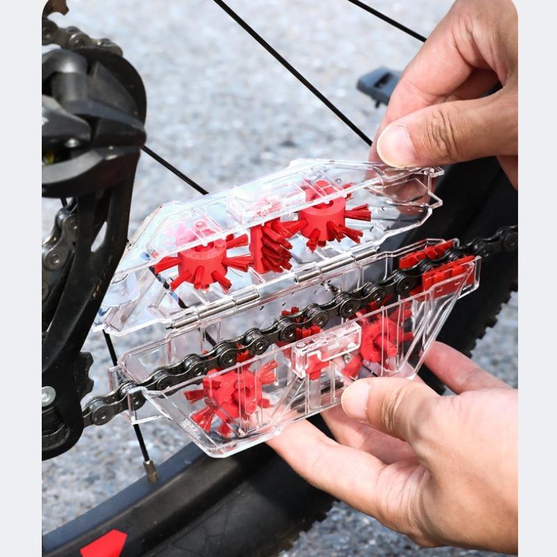 Bicycle Chain Cleaner, Transparent Bicycle Chain Cleaning Tool, Bicycle Cleaning Tool, Cycling Equipment, Outdoor Cycling Accessories