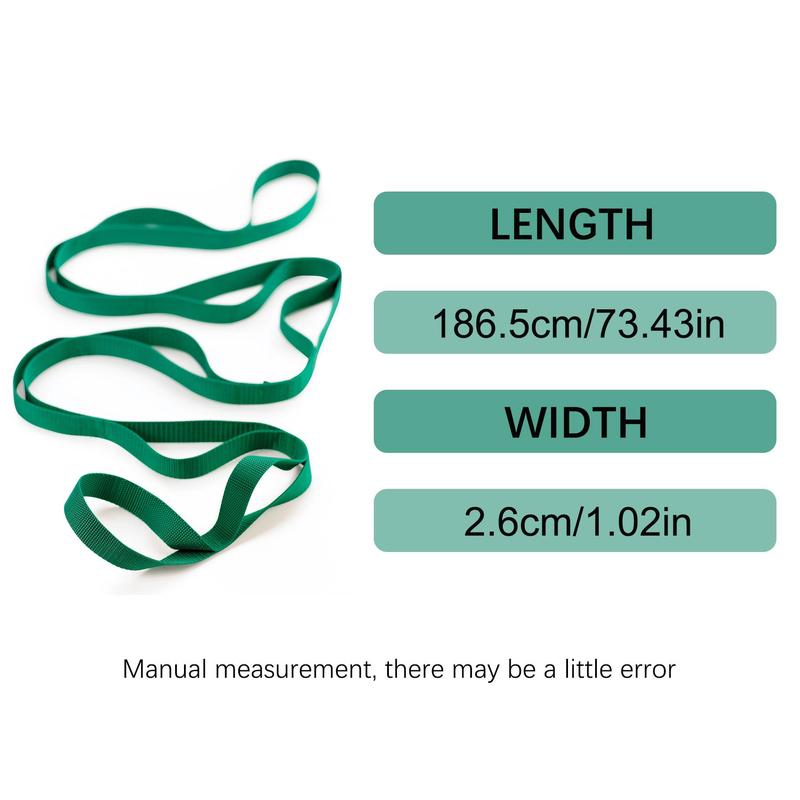 Sports Stretch Strap, 1 Count Yoga Stretching Band, Waist Back Arm Leg Training Unisex Fitness Long Stretch Band for Exercise and Flexibility