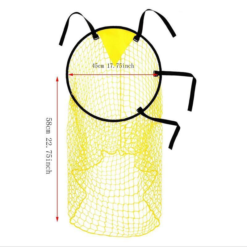 Football Target Net, Football Training Net with Adjustable Strap, Football Goal Practice Net for Home Outdoor Indoor