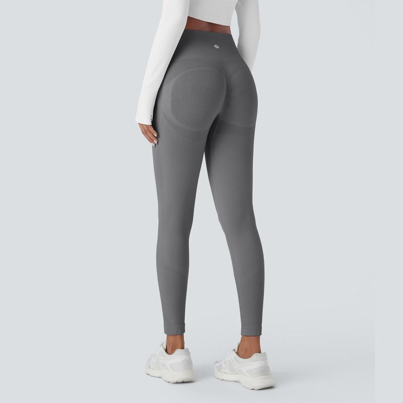 Halara Seamless Flow High Waisted Tummy Control Butt Lifting 7 8 Yoga Leggings