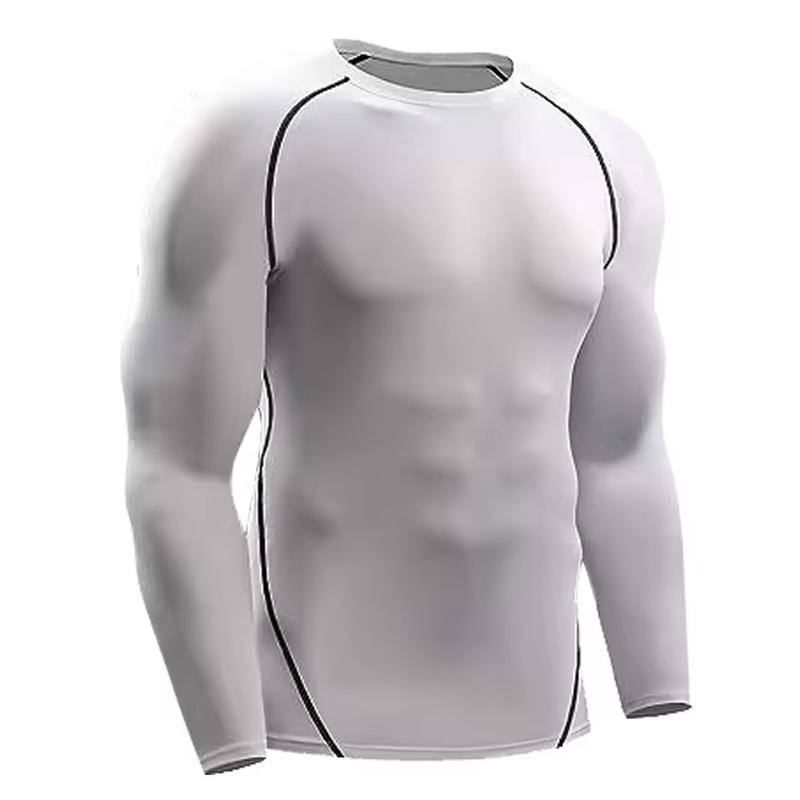 Compression Long Sleeve T Shirt Men Elastic Training T-Shirt Gym Fitness Workout Tights Sport Jersey Athletic Running Shirt Men Does not apply