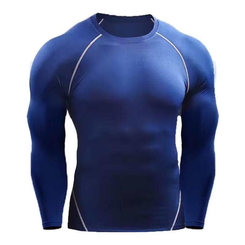 Compression Long Sleeve T Shirt Men Elastic Training T-Shirt Gym Fitness Workout Tights Sport Jersey Athletic Running Shirt Men Does not apply