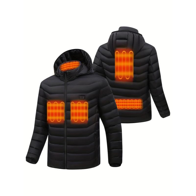 Men's Heated Jacket, Outdoor Lightweight Warm Heating Clothing, Perfect For Outdoor Hiking & Trekking (Battery Not Included)