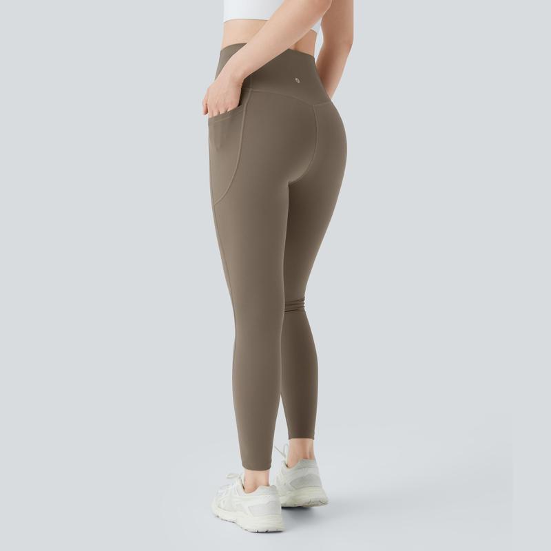 Halara SoCinched High Waisted Tummy Control Side Pocket Shaping Training UltraSculpt Leggings