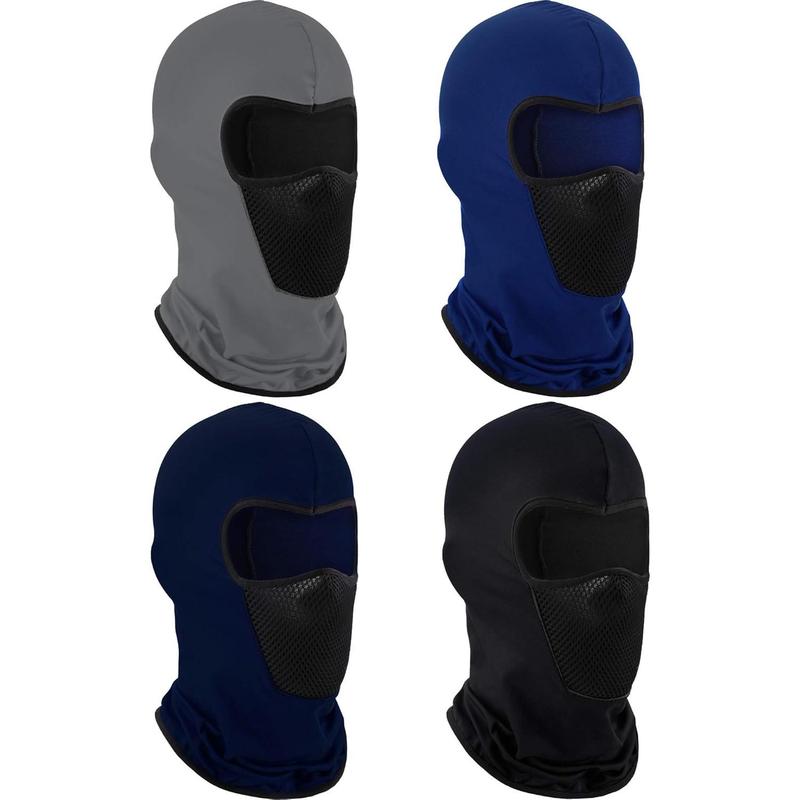 4-piece full face mask winter windproof neck sun protection breathable mask