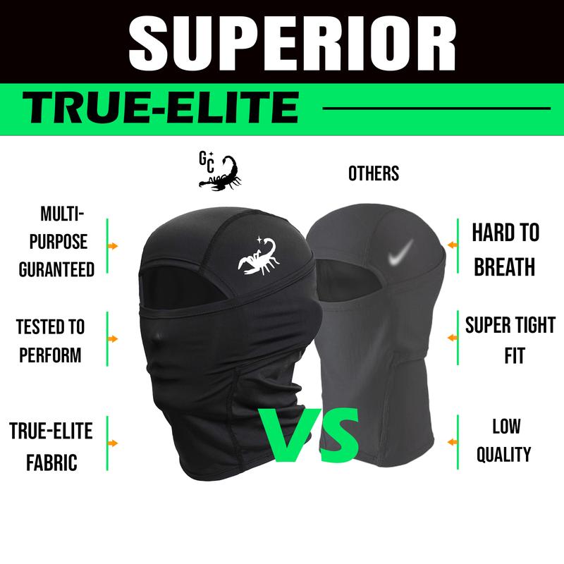 True-Elite Hypherwarm Ultimate Balaclava Ski mask Football Premium Yeat mask Hood Balaclava | Full Face, Lightweight, Windproof & Moisture Wicking