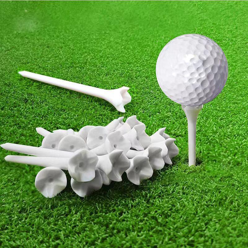 Plastic Golf Tee for Keeping Golf Ball Stable, 20pcs set White Low Friction and Resistance Professional Golf Tees, Golf Accessories Kits, Golf Accessories 2024