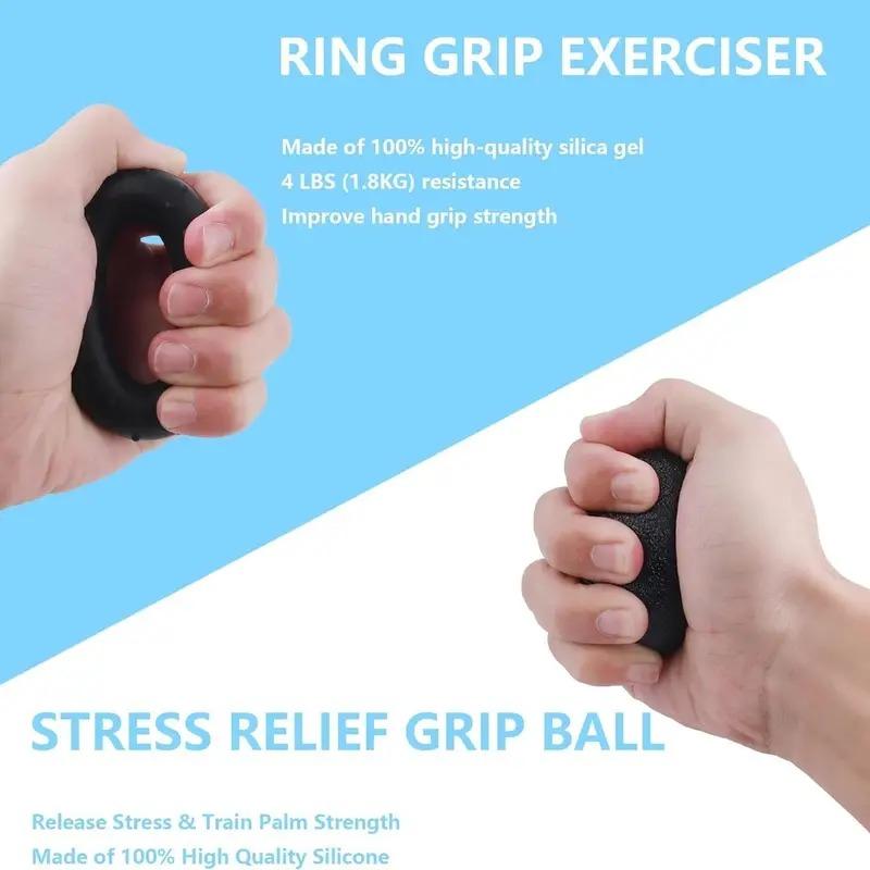 Grip Strengthener Forearm Strengthener Hand Grips Strengthener Kit - 5 Pack Adjustable Resistance