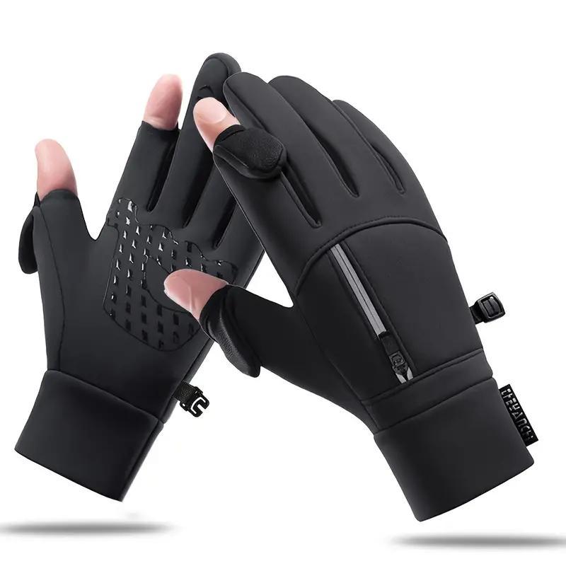 Winter Windproof Waterproof Touch Screen Warm Gloves, Outdoor Cycling, Fishing, Running, Skiing Gloves, Sports Gloves for Men & Women