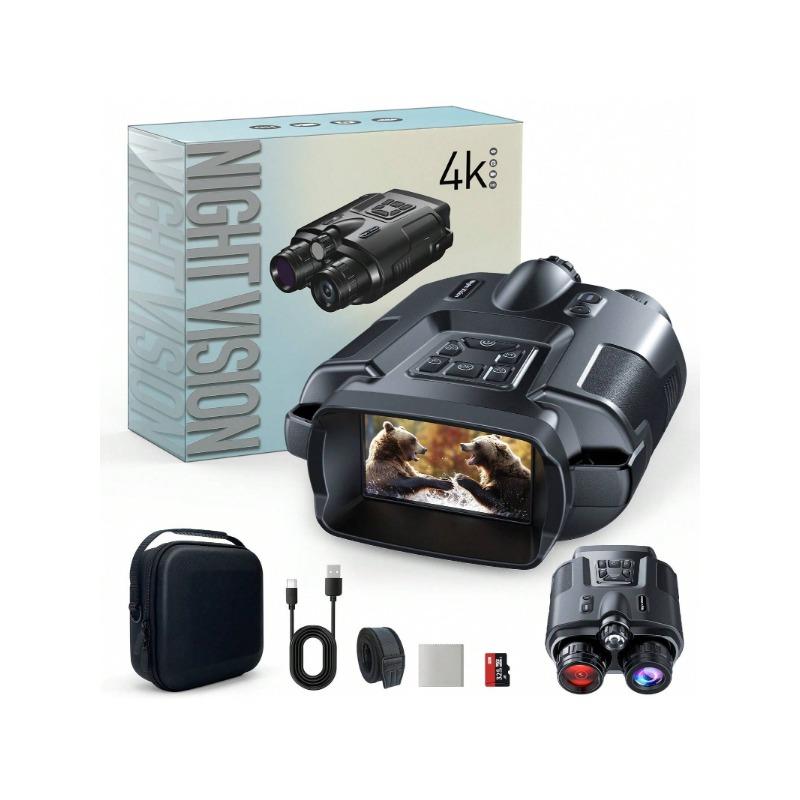 4K Night Vision Binoculars - Equipped With A Flashlight, Capable Of Illumination,