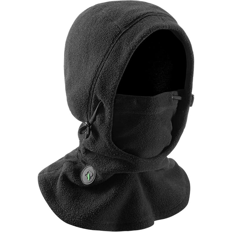 Ski Mask Thermal Fleece Balaclava Ski Face Mask for Cold Weather Winter Full Face Protective Headgear for Men Women Black