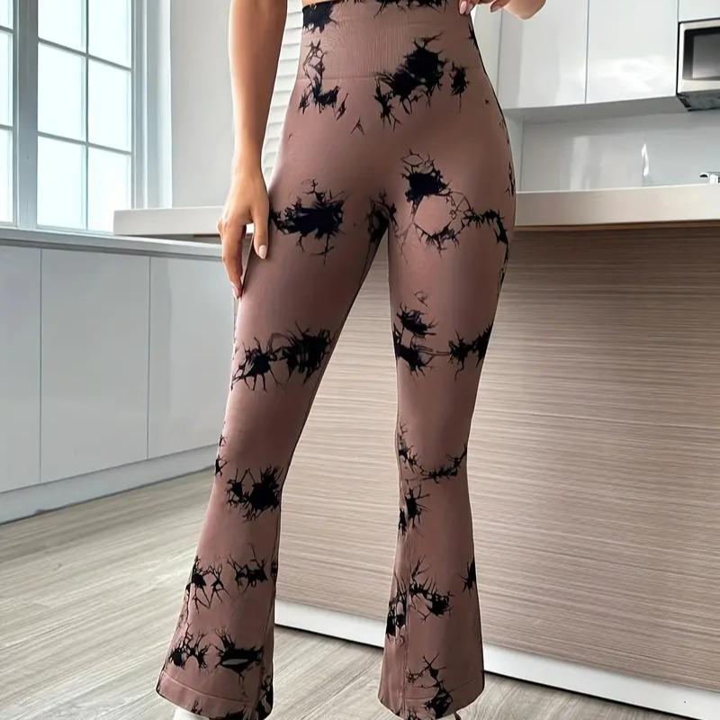 Women’s Women's Yoga Leggings Bootcut Yoga Pants Tummy Control Flare Leggings High Waist Bell Bottom Jazz Dress Baseball Pants