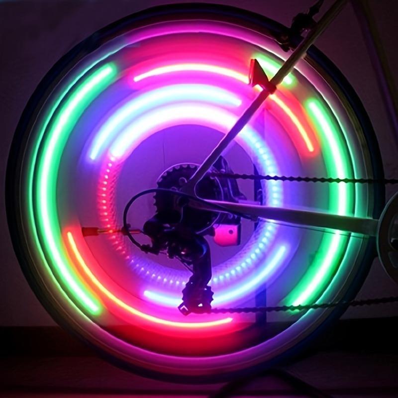 Christmas LED Bicycle Spoke Light, 1 Count Bicycle Wheel Lights, Outdoor Bicycle Accessories